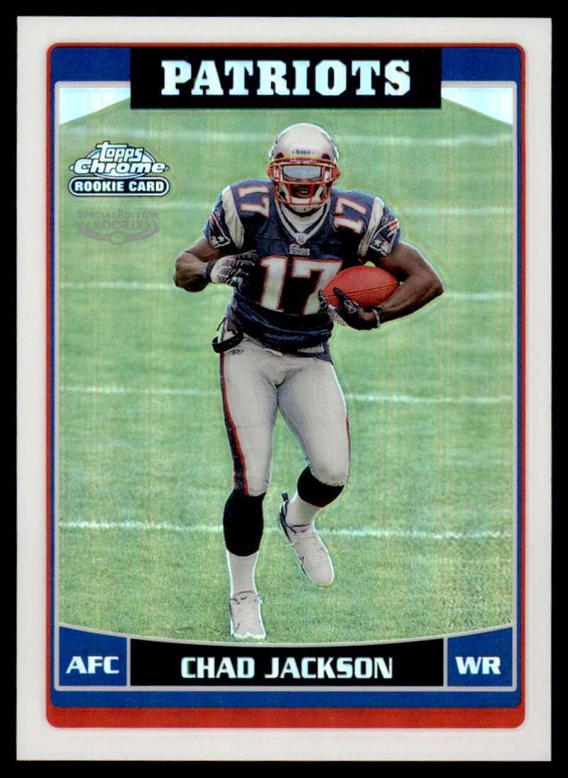 Load image into Gallery viewer, 2006 Topps Chrome Refractor Chad Jackson #233 New England Patriots Rookie RC Image 1
