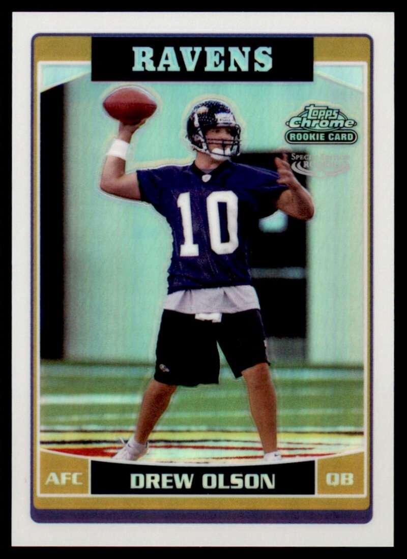 Load image into Gallery viewer, 2006 Topps Chrome Refractor Drew Olson #264 Baltimore Ravens Rookie RC Image 1
