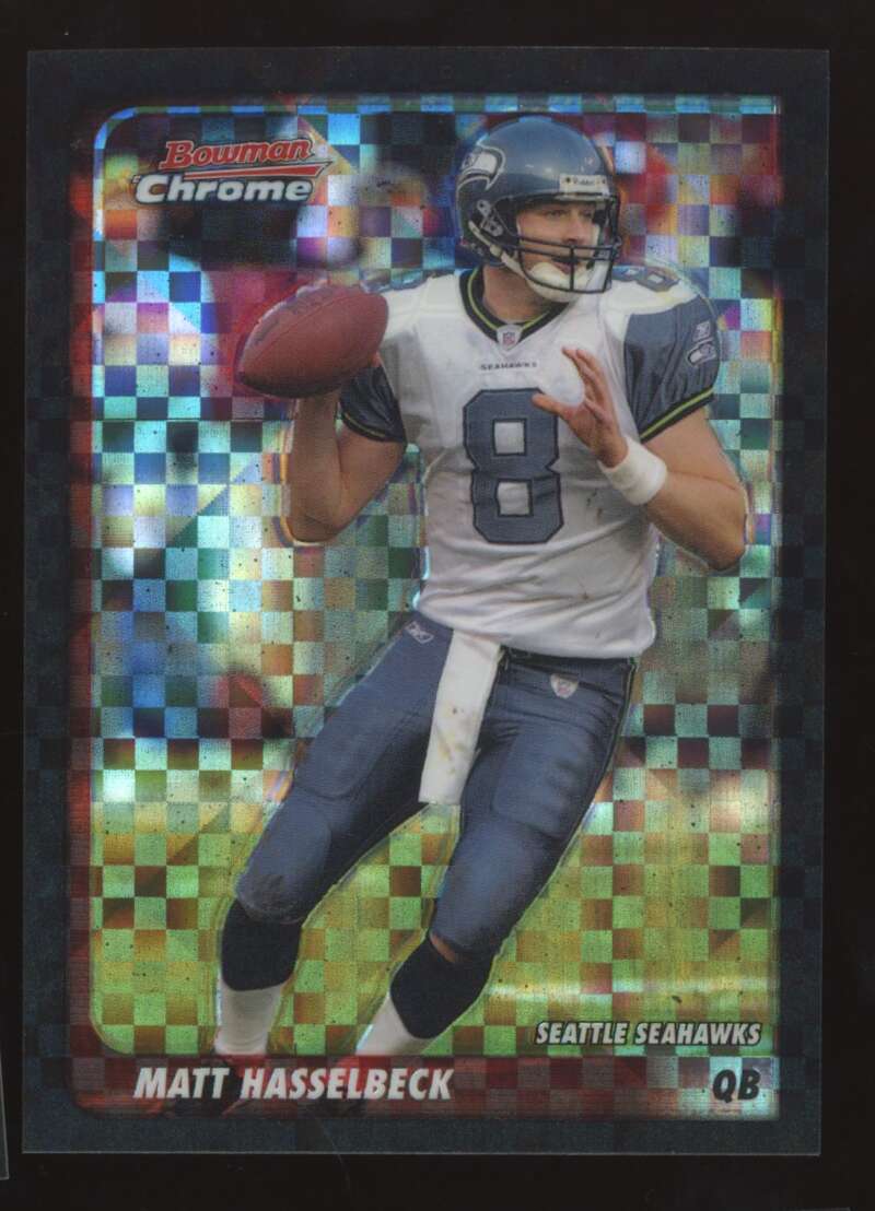 Load image into Gallery viewer, 2003 Bowman Chrome Xfractor Matt Hasselbeck #9 Seattle Seahawks /250 Image 1
