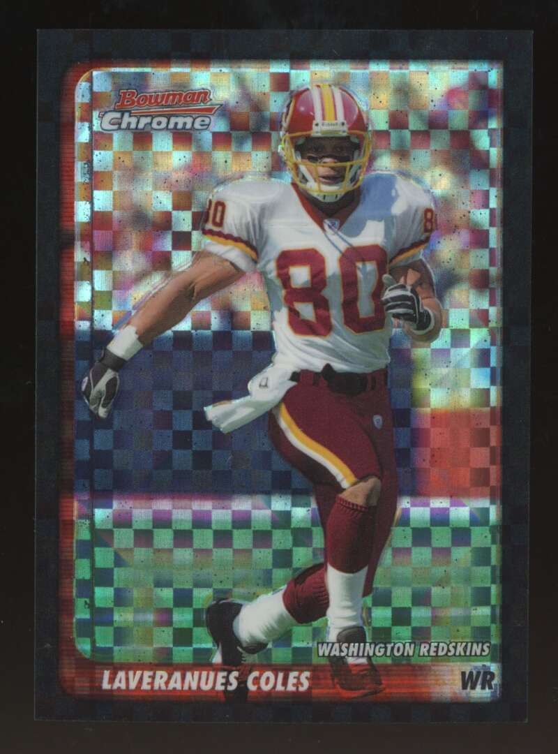 Load image into Gallery viewer, 2003 Bowman Chrome Xfractor Laveranues Coles #10 Washington Redskins /250 Image 1
