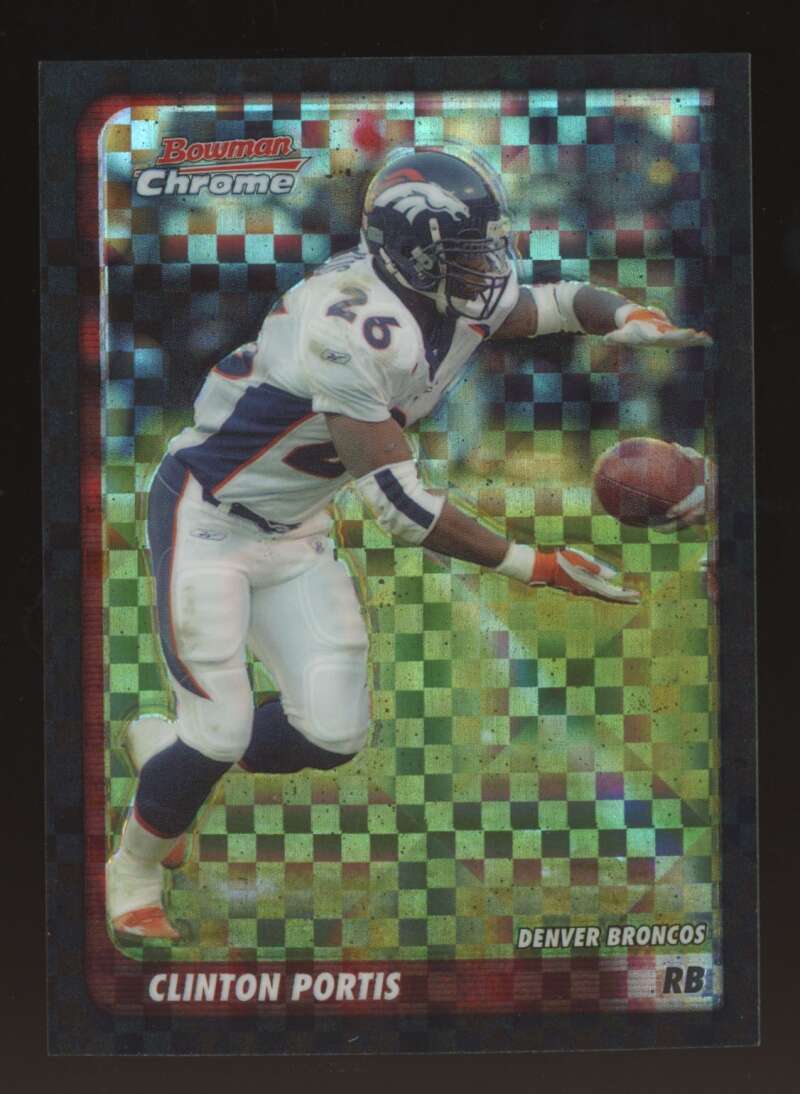 Load image into Gallery viewer, 2003 Bowman Chrome Xfractor Clinton Portis #37 Denver Broncos /250 Image 1
