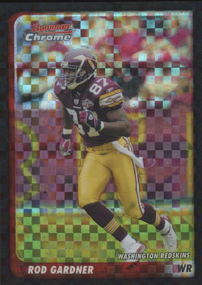 Load image into Gallery viewer, 2003 Bowman Chrome Xfractor Rod Gardner #58 Washington Redskins /250 Image 1
