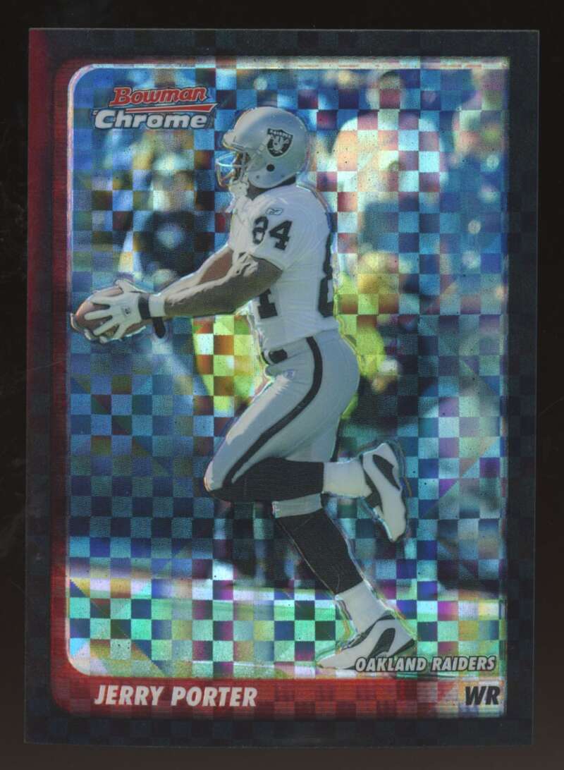 Load image into Gallery viewer, 2003 Bowman Chrome Xfractor Jerry Porter #61 Oakland Raiders /250 Image 1
