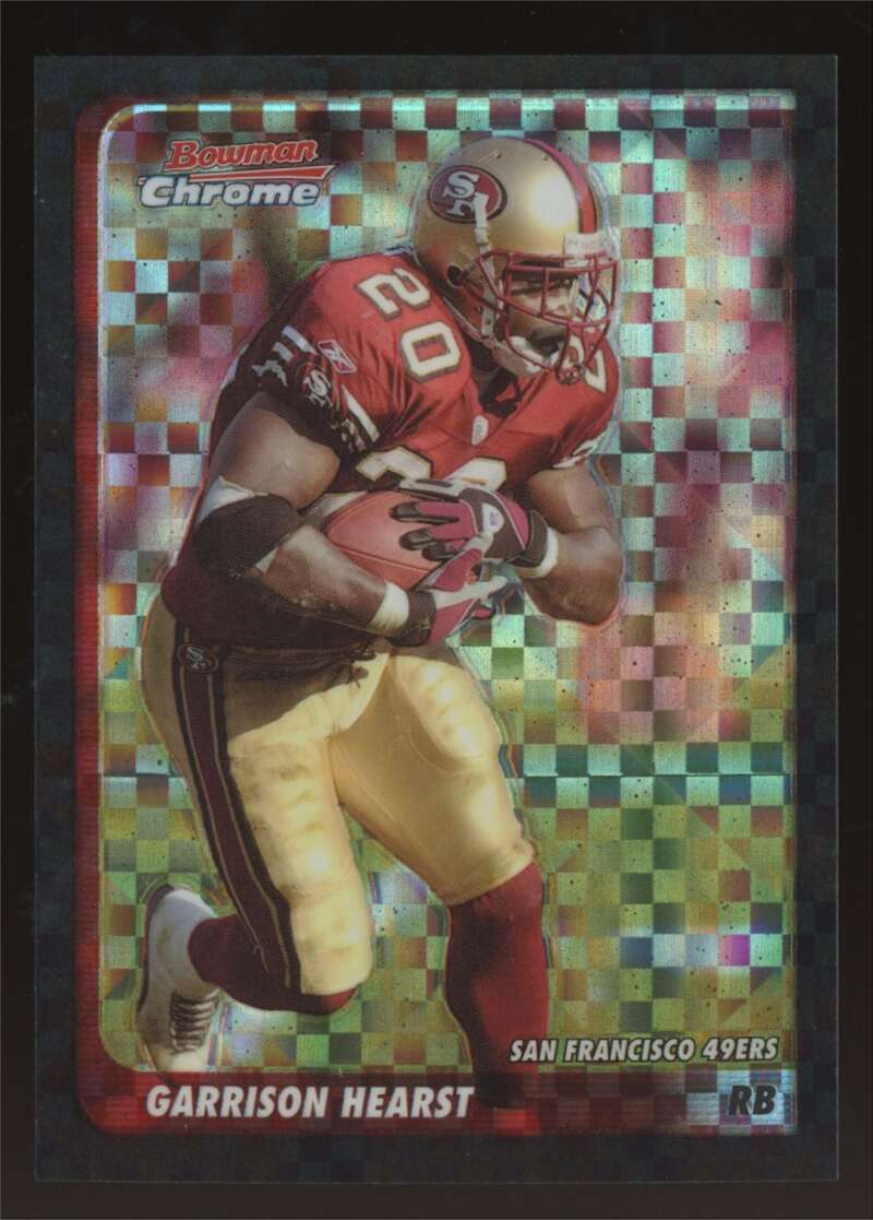 Load image into Gallery viewer, 2003 Bowman Chrome Xfractor Garrison Hearst #78 San Francisco 49ers /250 Image 1
