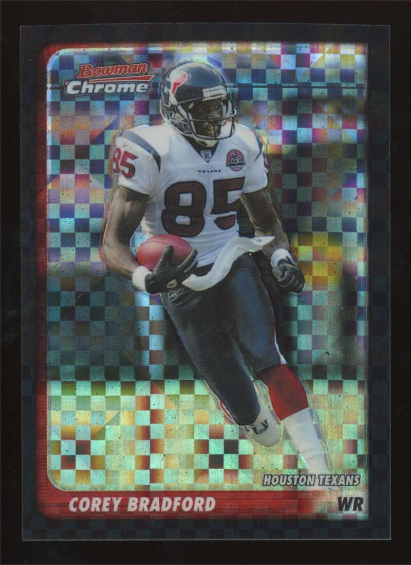 Load image into Gallery viewer, 2003 Bowman Chrome Xfractor Corey Bradford #85 Houston Texans /250 Image 1
