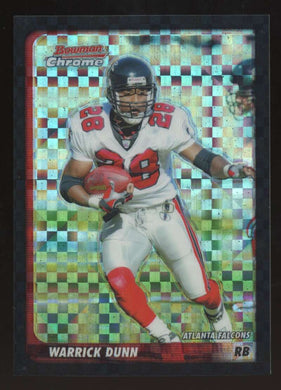 2003 Bowman Chrome Xfractor Warrick Dunn 