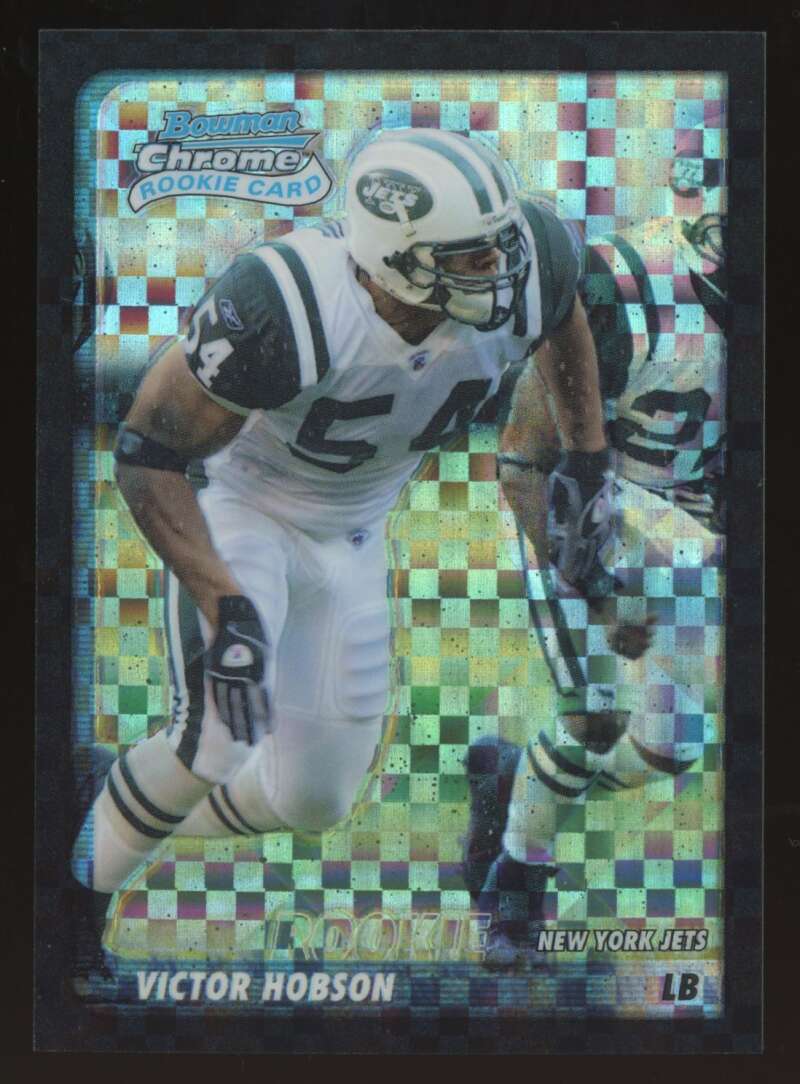 Load image into Gallery viewer, 2003 Bowman Chrome Xfractor Victor Hobson #117 New York Jets /250 Image 1
