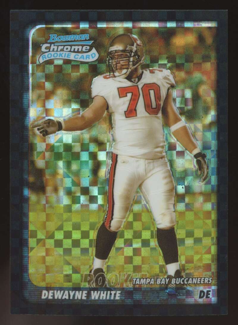 Load image into Gallery viewer, 2003 Bowman Chrome Xfractor DeWayne White #121 Tampa Bay Buccaneers /250 Image 1
