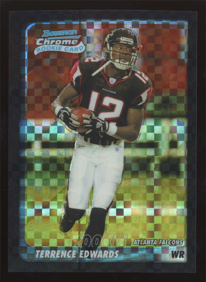 Load image into Gallery viewer, 2003 Bowman Chrome Xfractor Terrence Edwards #142 Atlanta Falcons /250 Image 1
