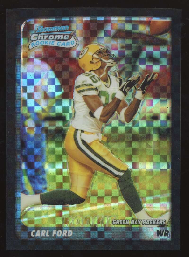 Load image into Gallery viewer, 2003 Bowman Chrome Xfractor Carl Ford #147 Green Bay Packers /250 Image 1
