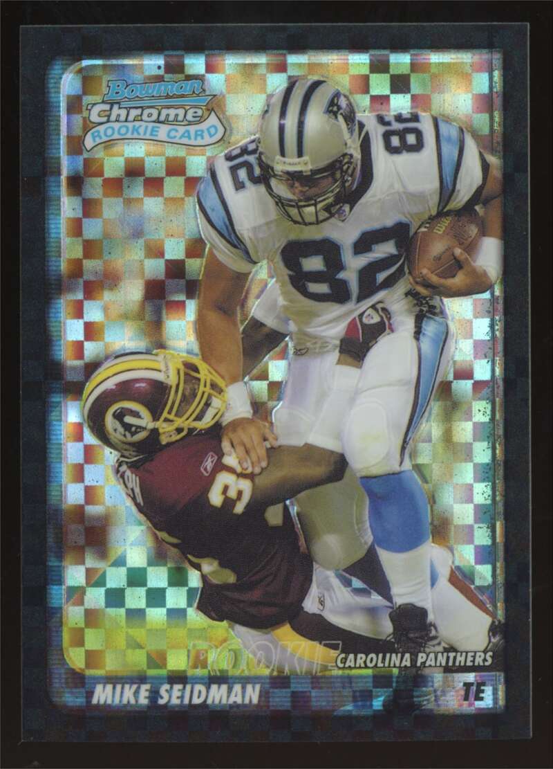 Load image into Gallery viewer, 2003 Bowman Chrome Xfractor Mike Seidman #152 Carolina Panthers /250 Image 1
