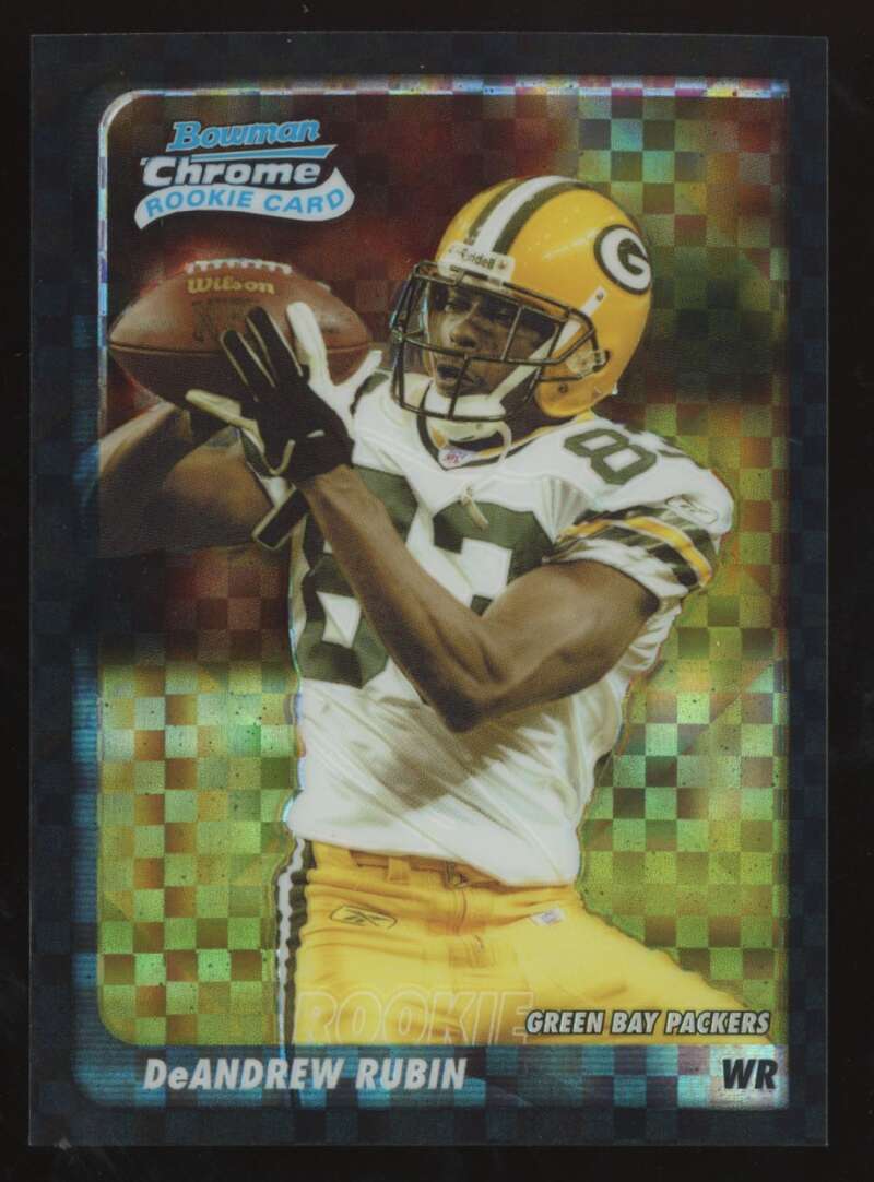 Load image into Gallery viewer, 2003 Bowman Chrome Xfractor DeAndrew Rubin #153 Green Bay Packers /250 Image 1
