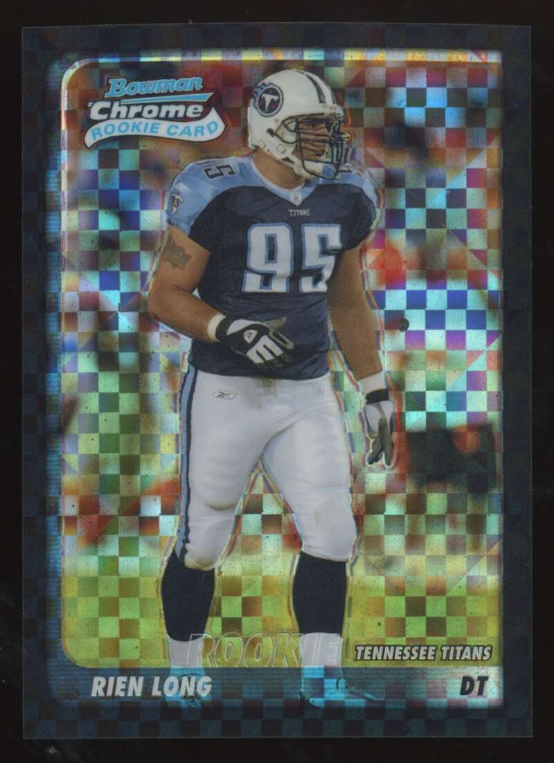 Load image into Gallery viewer, 2003 Bowman Chrome Xfractor Rien Long #161 Tennessee Titans /250 Image 1
