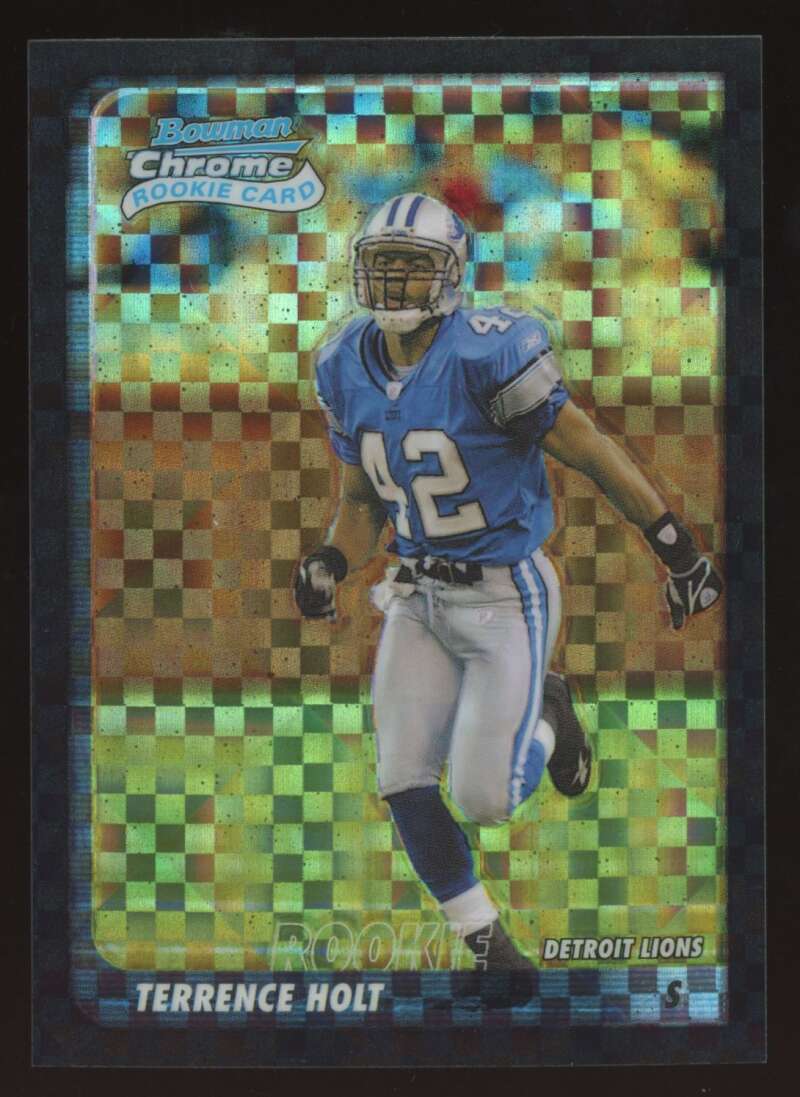 Load image into Gallery viewer, 2003 Bowman Chrome Xfractor Terrence Holt #166 Detroit Lions /250 Image 1
