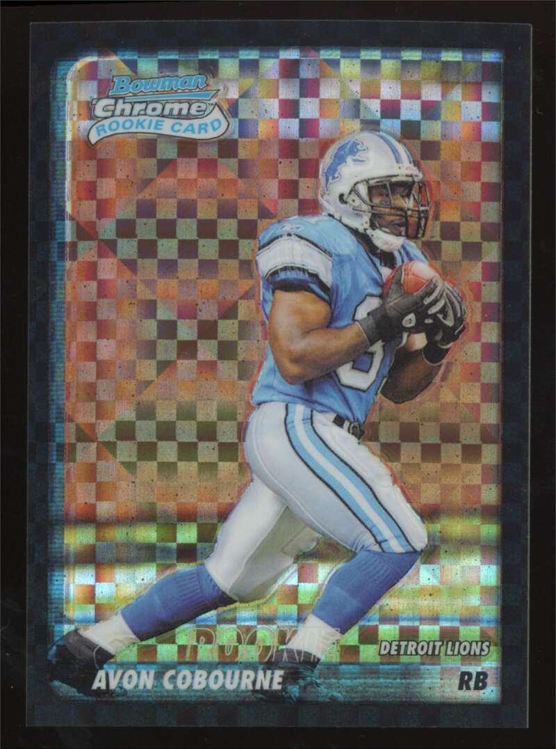 Load image into Gallery viewer, 2003 Bowman Chrome Xfractor Avon Cobourne #169 Detroit Lions /250 Image 1
