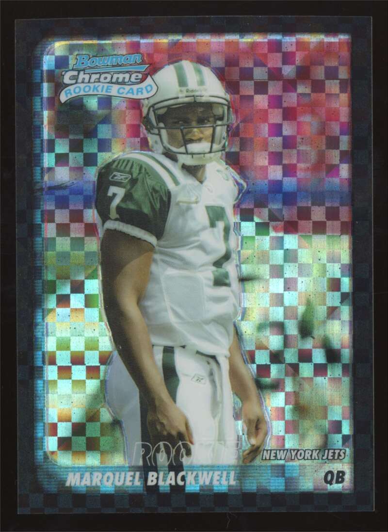 Load image into Gallery viewer, 2003 Bowman Chrome Xfractor Marquel Blackwell #173 New York Jets /250 Image 1
