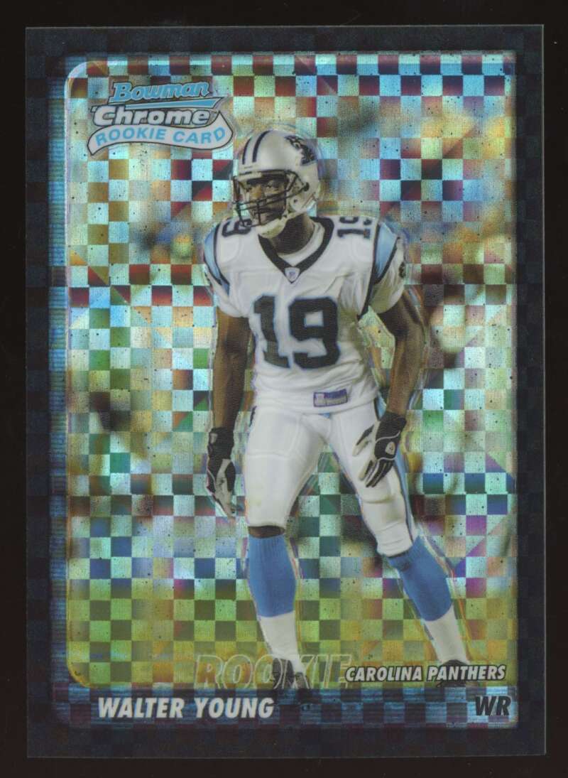 Load image into Gallery viewer, 2003 Bowman Chrome Xfractor Walter Young #174 Carolina Panthers /250 Image 1
