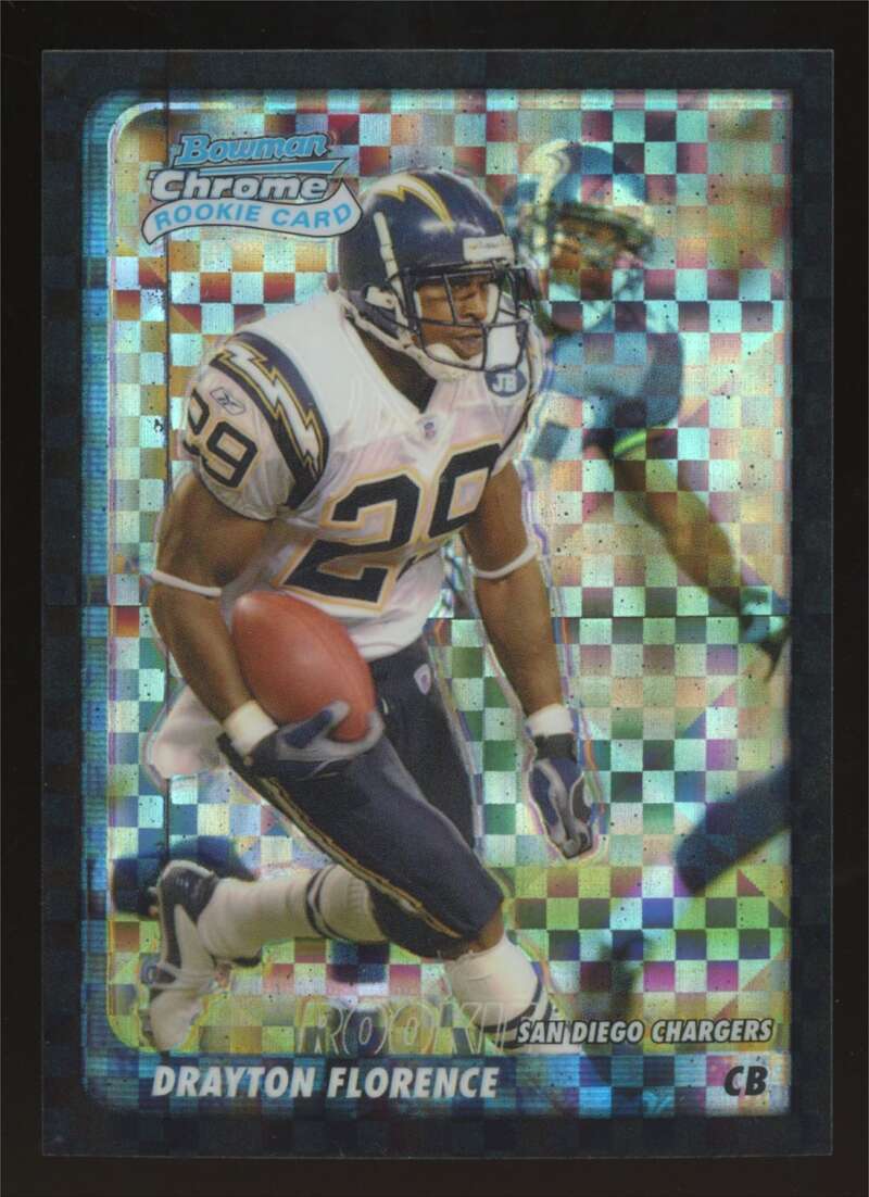 Load image into Gallery viewer, 2003 Bowman Chrome Xfractor Drayton Florence #176 San Diego Chargers /250 Image 1
