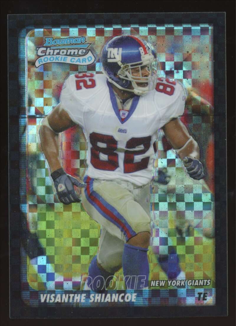 Load image into Gallery viewer, 2003 Bowman Chrome Xfractor Visanthe Shiancoe #194 New York Giants /250 Image 1
