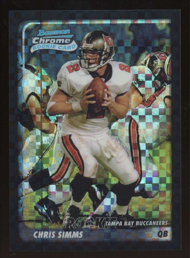 Load image into Gallery viewer, 2003 Bowman Chrome Xfractor Chris Simms #201 Tampa Bay Buccaneers /250 Image 1
