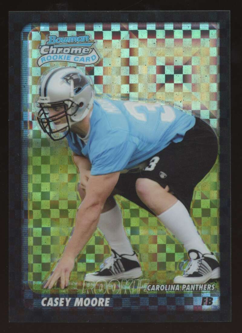 Load image into Gallery viewer, 2003 Bowman Chrome Xfractor Casey Moore #207 Carolina Panthers /250 Image 1
