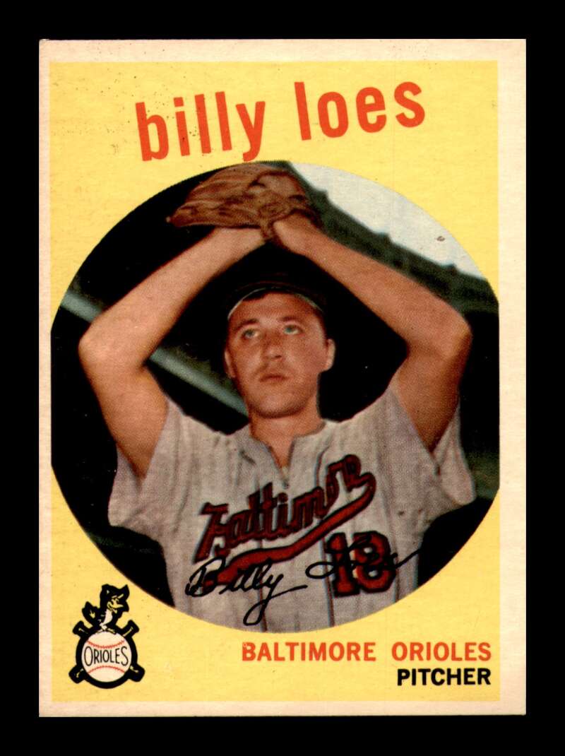 Load image into Gallery viewer, 1959 Topps Billy Loes #336 Baltimore Orioles EX-MT Image 1
