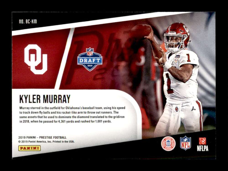 Load image into Gallery viewer, 2019 Panini Prestige Blue Chip Recruits Kyler Murray #BC-KM Oklahoma Sooners Rookie RC  Image 2
