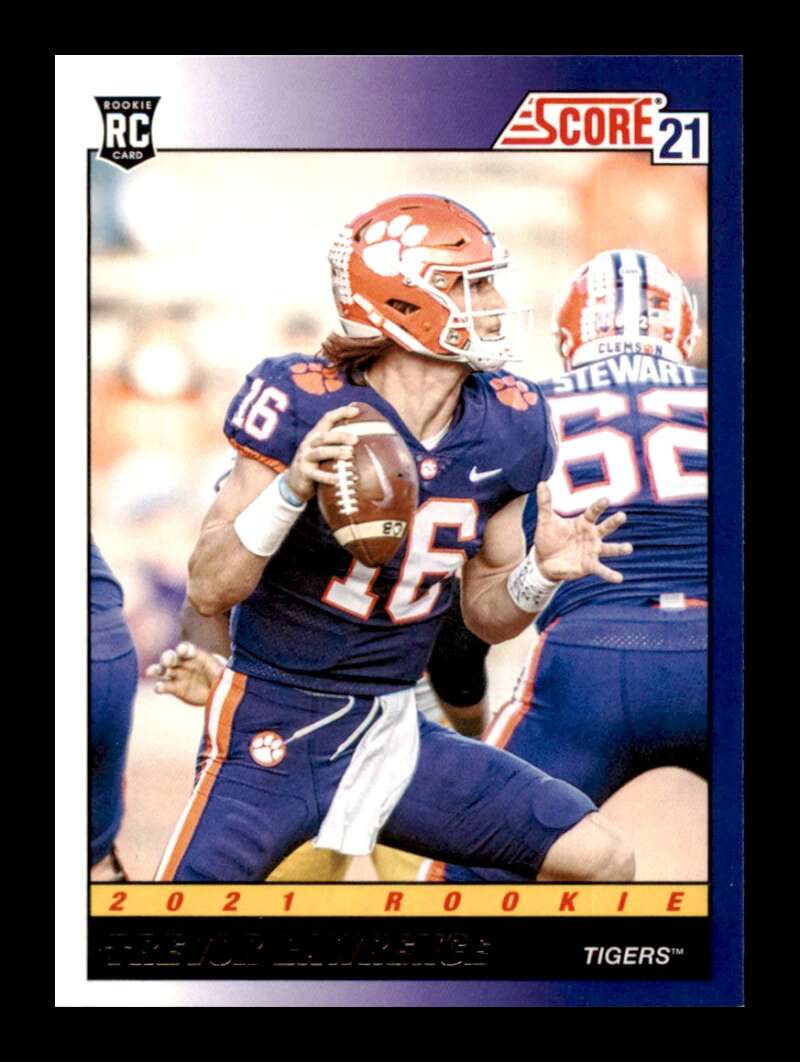 Load image into Gallery viewer, 2021 Score 1991 Throwback Trevor Lawrence #1 Clemson Tigers Rookie RC Image 1
