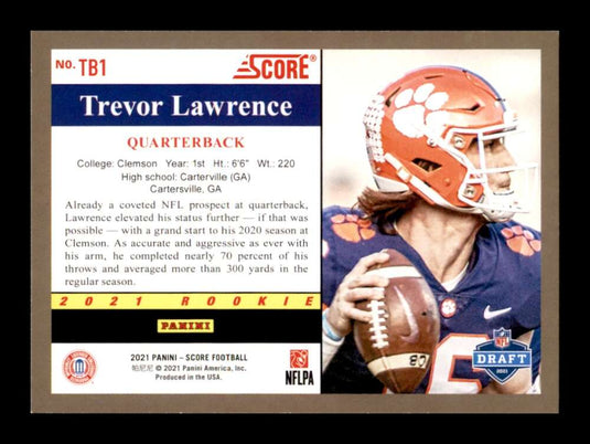 2021 Score 1991 Throwback Trevor Lawrence