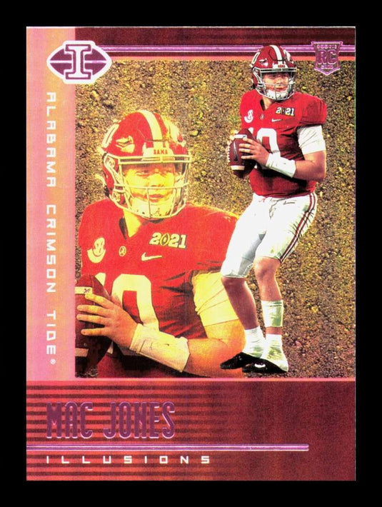 2021 Panini Chronicles Draft Illusions Pink Mac Jones