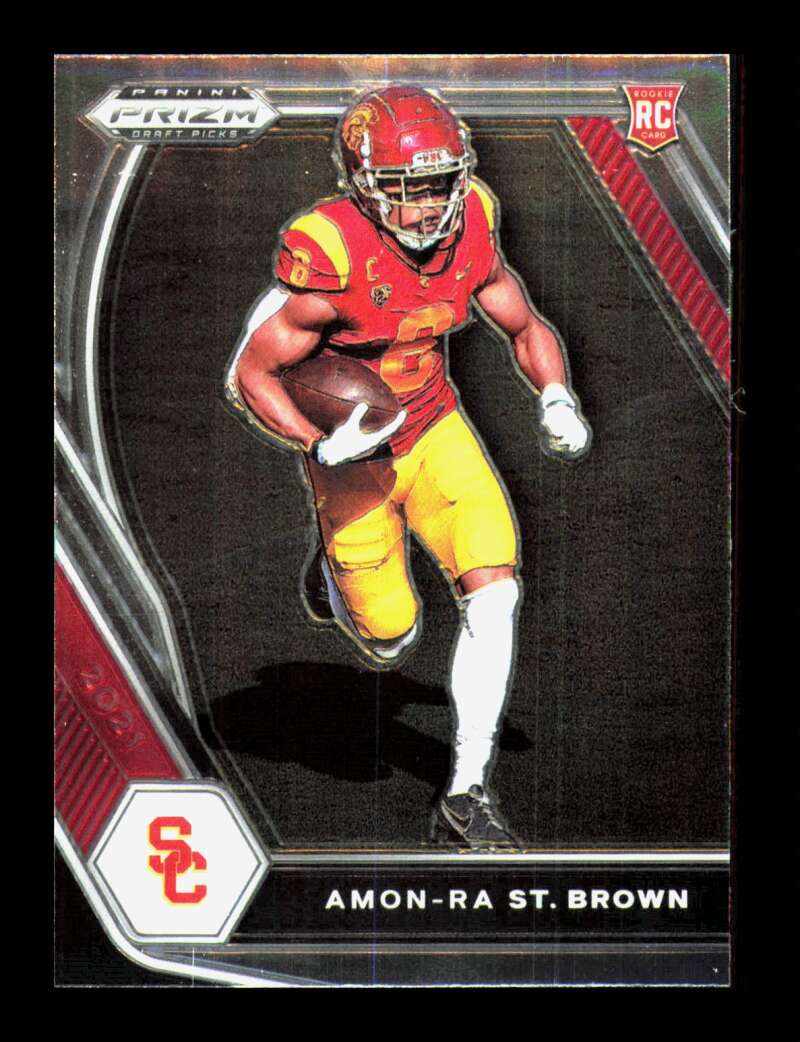 Load image into Gallery viewer, 2021 Panini Prizm Draft Amon-Ra St. Brown #133 USC Trojans Rookie RC  Image 1
