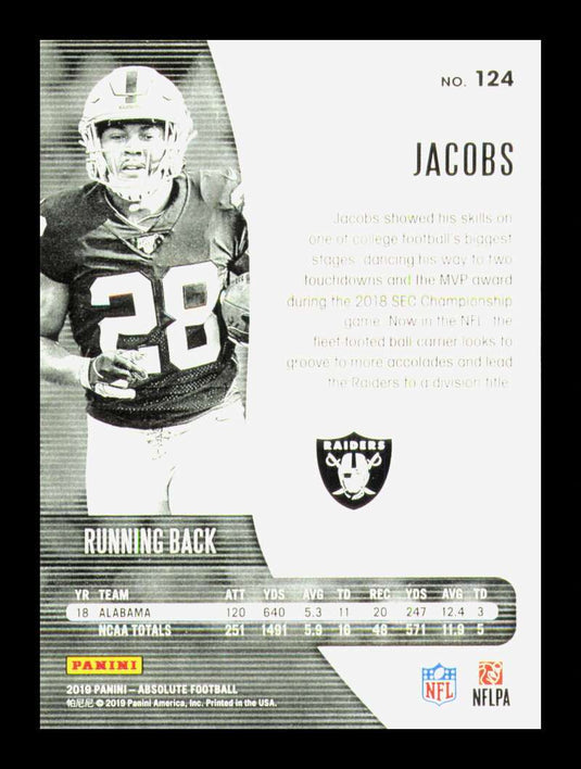 2019 Panini Absolute Josh Jacobs