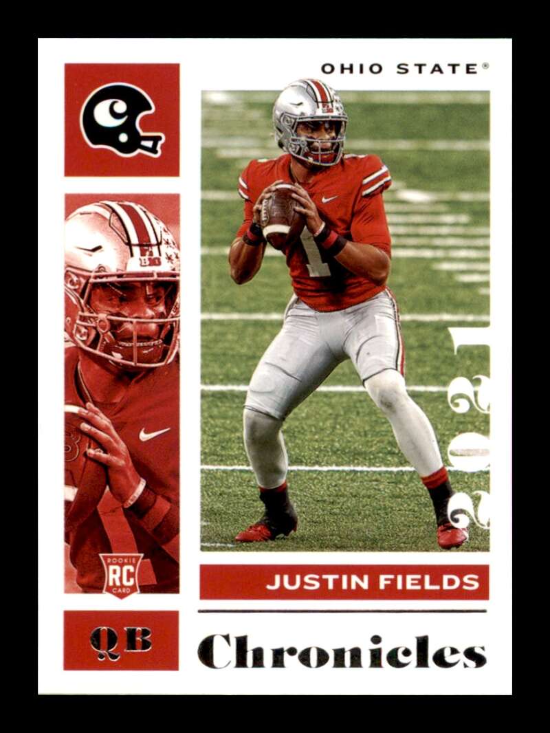 Load image into Gallery viewer, 2021 Panini Chronicles Draft Justin Fields #2 Ohio State Buckeyes Rookie RC  Image 1
