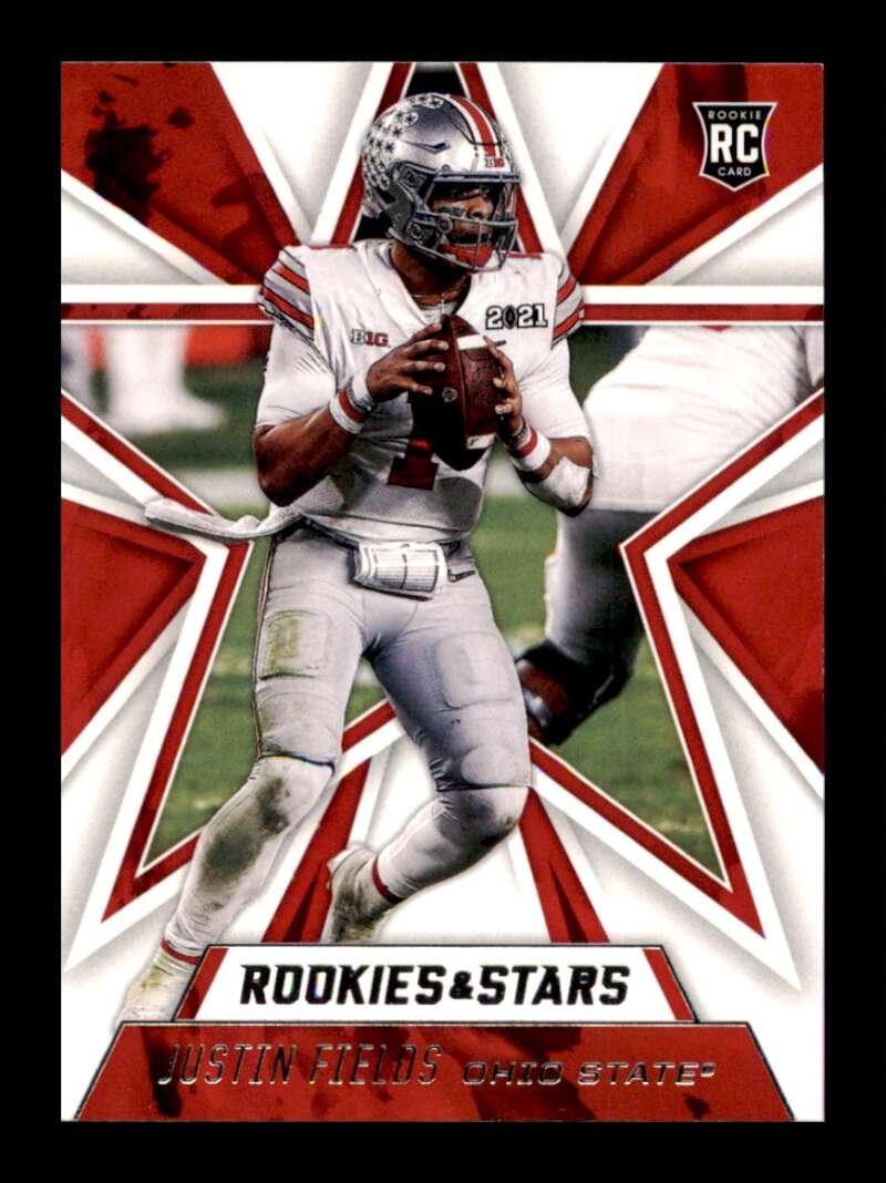 Load image into Gallery viewer, 2021 Panini Chronicles Draft Rookies &amp; Stars Justin Fields #302 Ohio State Buckeyes Rookie RC  Image 1
