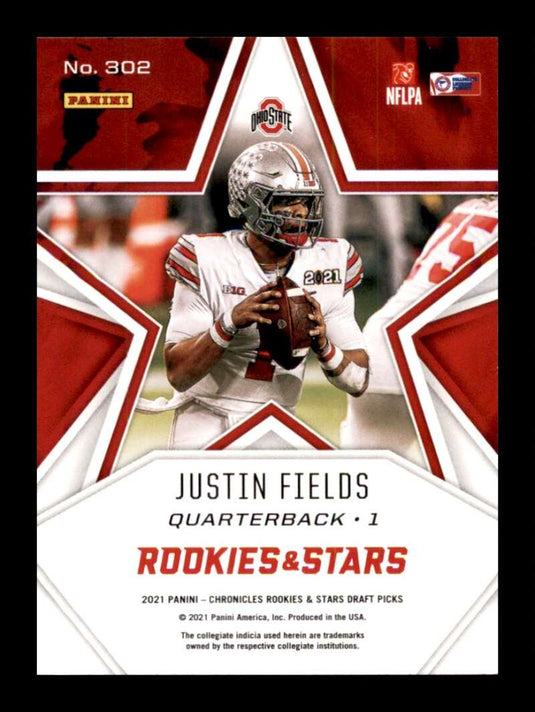 2021 Panini Chronicles Draft Rookies & Stars Justin Fields 