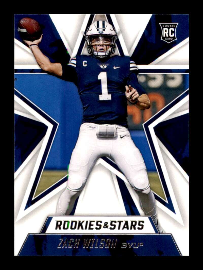 Load image into Gallery viewer, 2021 Panini Chronicles Draft Rookies &amp; Stars Zach Wilson #304 BYU Cougars Rookie RC Image 1
