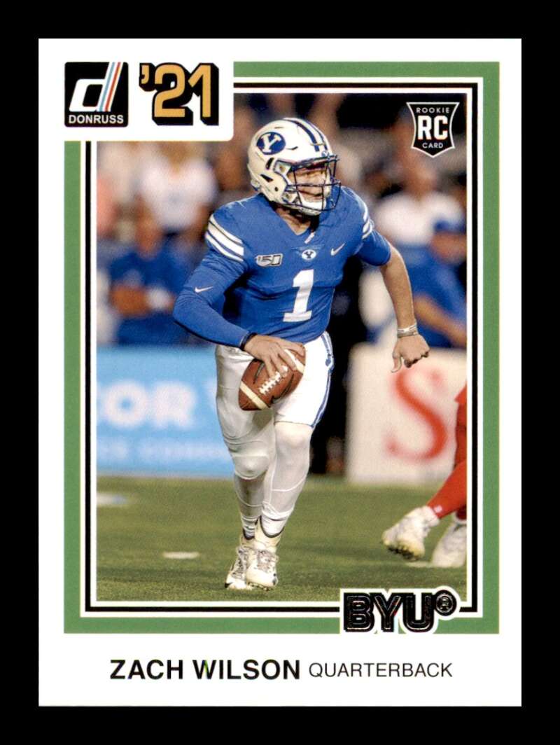 Load image into Gallery viewer, 2021 Panini Chronicles Draft Donruss Retro Zach Wilson #35 BYU Cougars Rookie RC  Image 1
