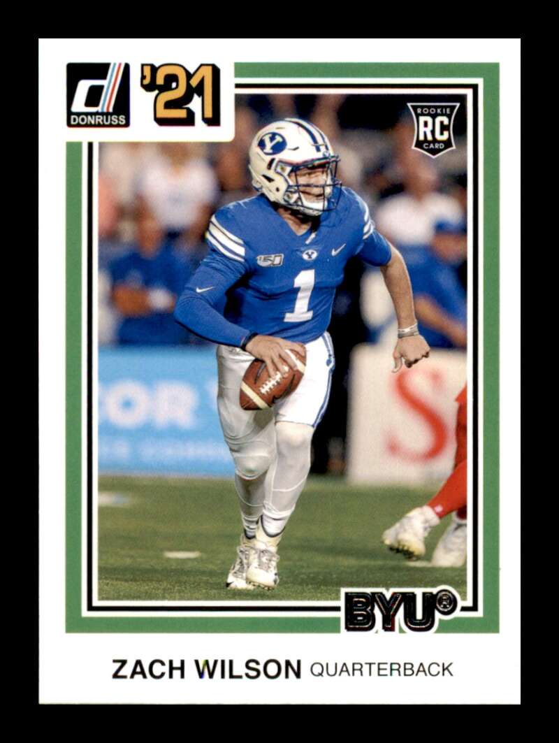 Load image into Gallery viewer, 2021 Panini Chronicles Draft Donruss Retro Zach Wilson #35 BYU Cougars Rookie RC  Image 1
