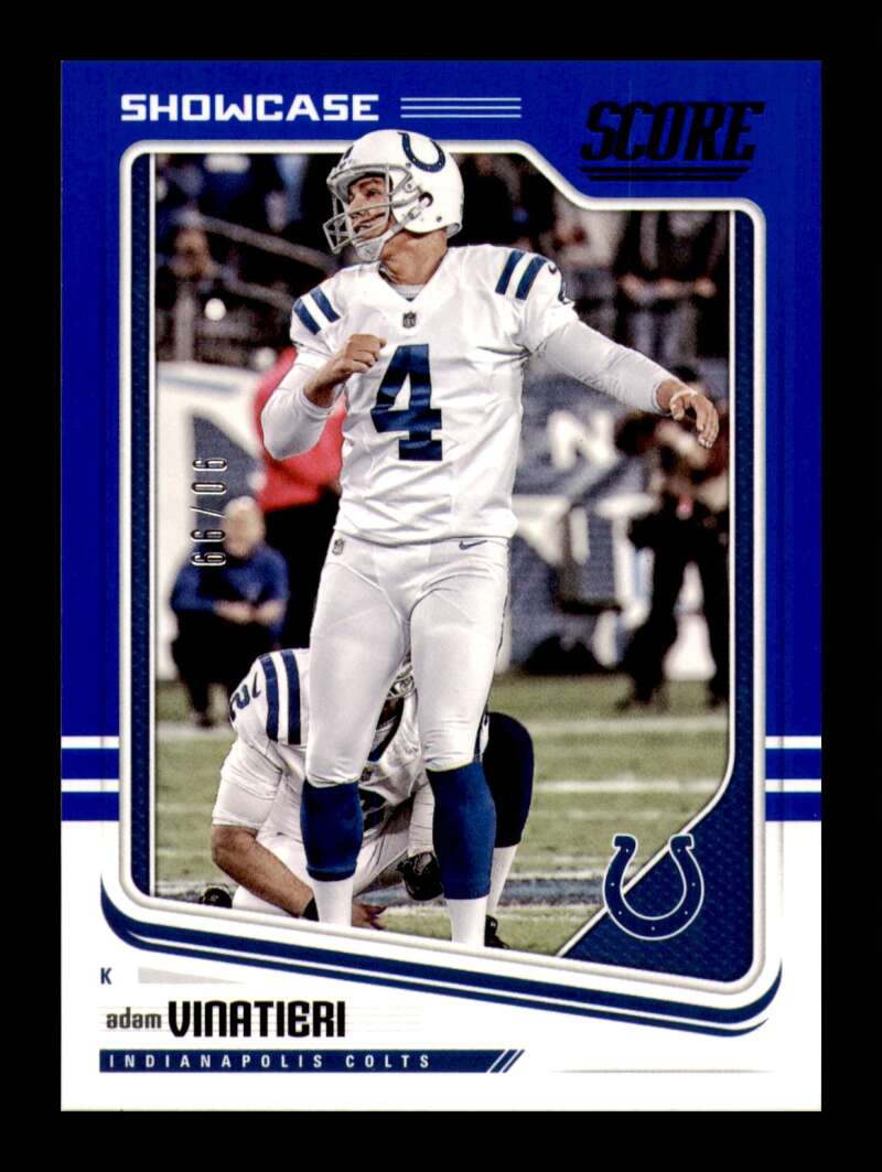 Load image into Gallery viewer, 2018 Score Showcase Adam Vinatieri #140 Indianapolis Colts /99  Image 1
