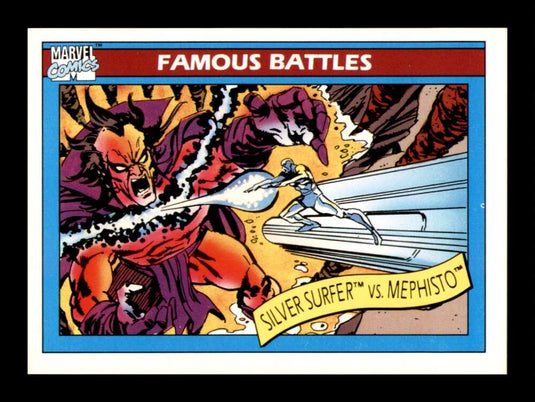 1990 Impel Marvel Universe Surfer vs. Mephisto 
