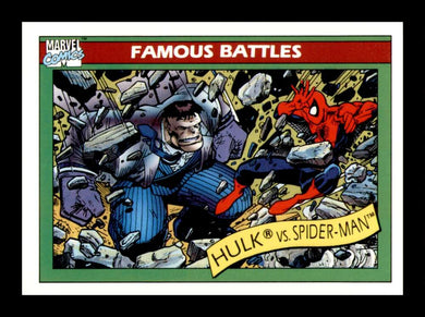 1990 Impel Marvel Universe The Hulk vs. Spider-Man 