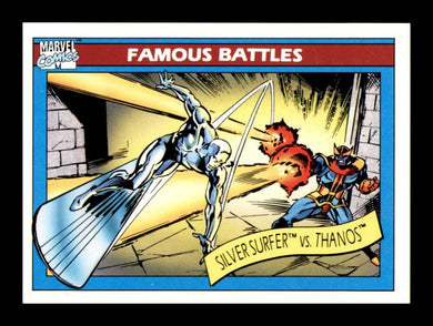 1990 Impel Marvel Universe Surfer vs. Thanos 