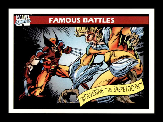 1990 Impel Marvel Universe Wolverine Sabretooth 