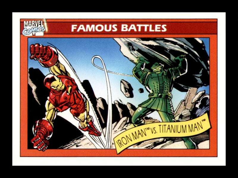 Load image into Gallery viewer, 1990 Impel Marvel Universe Iron Man vs. Titanium Man #121 NM OR BETTER Image 1
