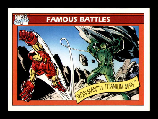 1990 Impel Marvel Universe Iron Man vs. Titanium Man 