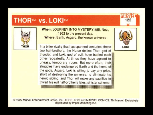 1990 Impel Marvel Universe Thor Loki
