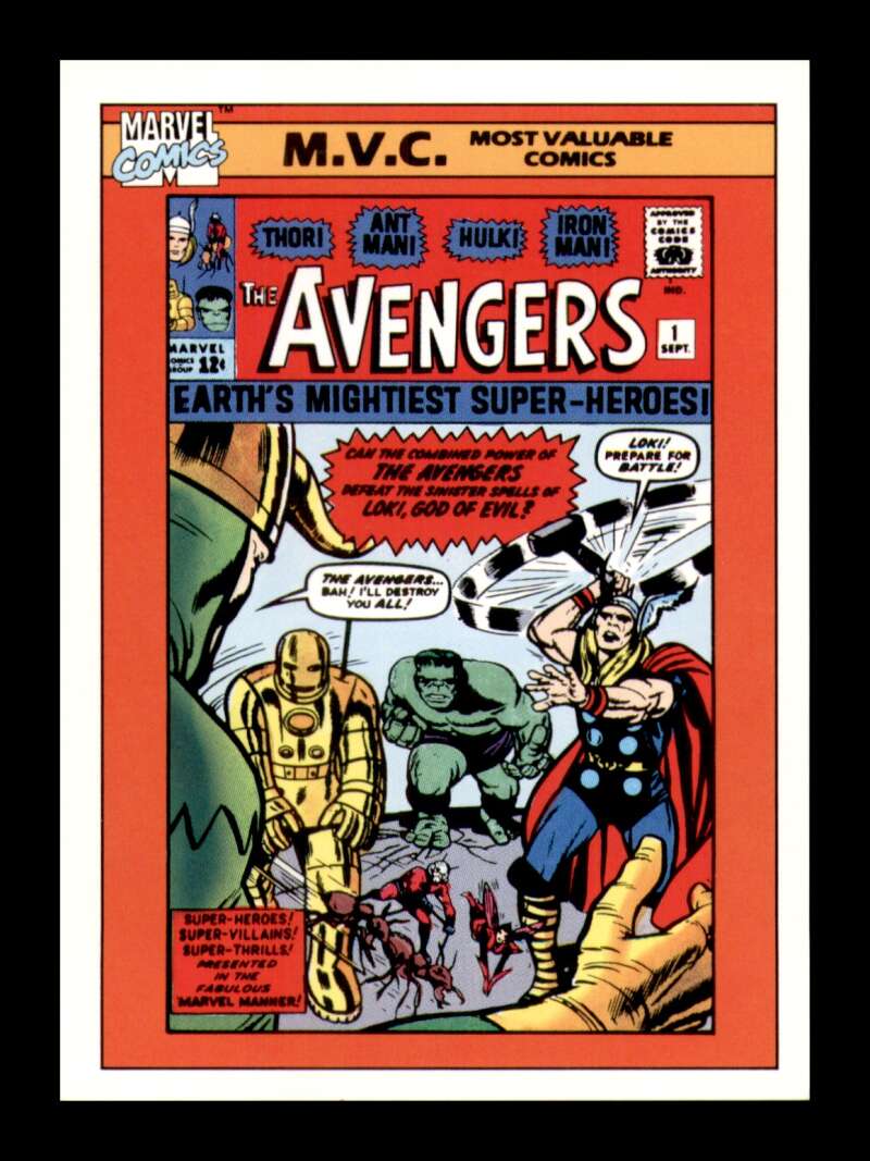 Load image into Gallery viewer, 1990 Impel Marvel Universe Avengers #1 #130 NM OR BETTER Image 1
