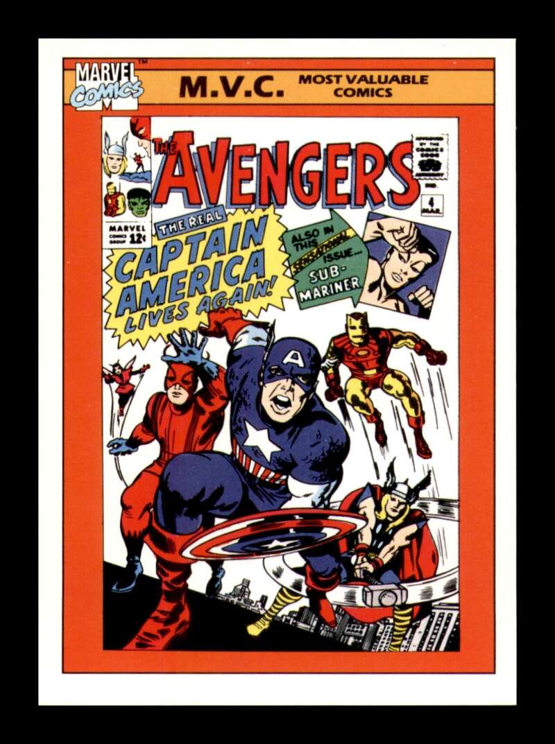 Load image into Gallery viewer, 1990 Impel Marvel Universe Avengers #4 MVC #136 NM OR BETTER Image 1
