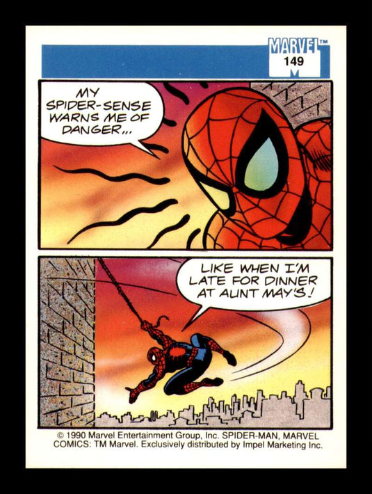 1990 Impel Marvel Universe Spider-Man Presents: Spider-Man