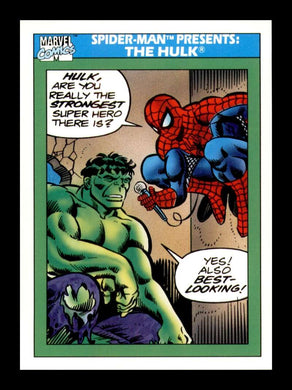 1990 Impel Marvel Universe Spider-Man Presents: The Hulk 
